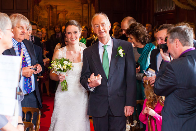 Bride With Father Walking Down the Aisle