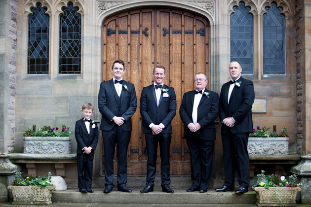 Groom and Groomsmen in Suits