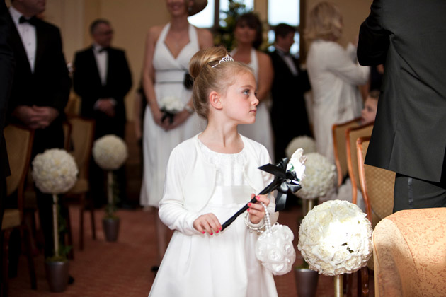 Flowergirl Walking Down The Aisle