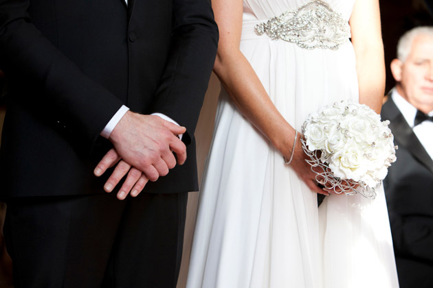 Bride and Groom at Ceremony