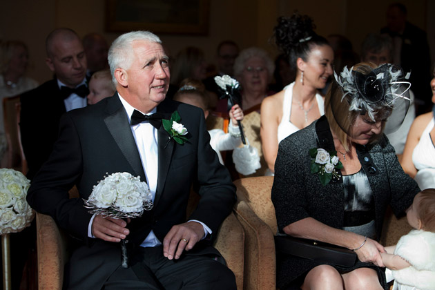 Father and Mother of the Bride at Ceremony