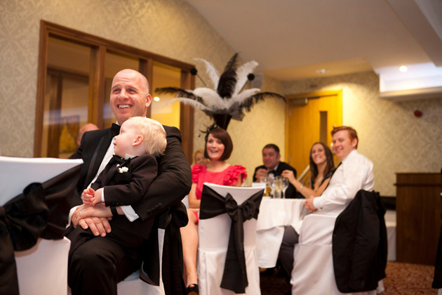 Wedding Guests Listen To Speech