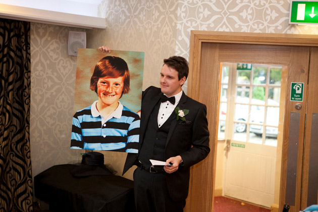 Best Man Shows Childhood Picture of the Groom