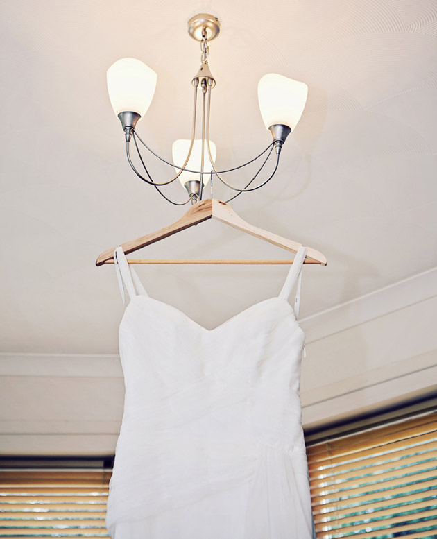 Wedding Gown On Hanger