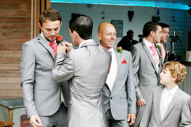 Groom and Groomsmen Get Ready