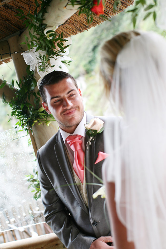 Groom's First Look at Bride