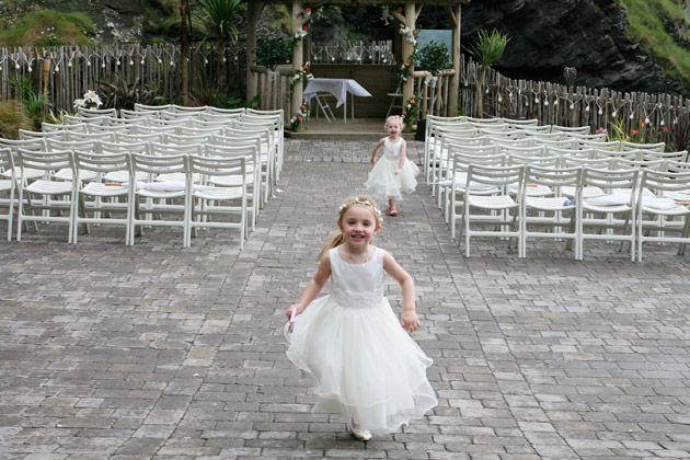 Flower Girls Having Fun