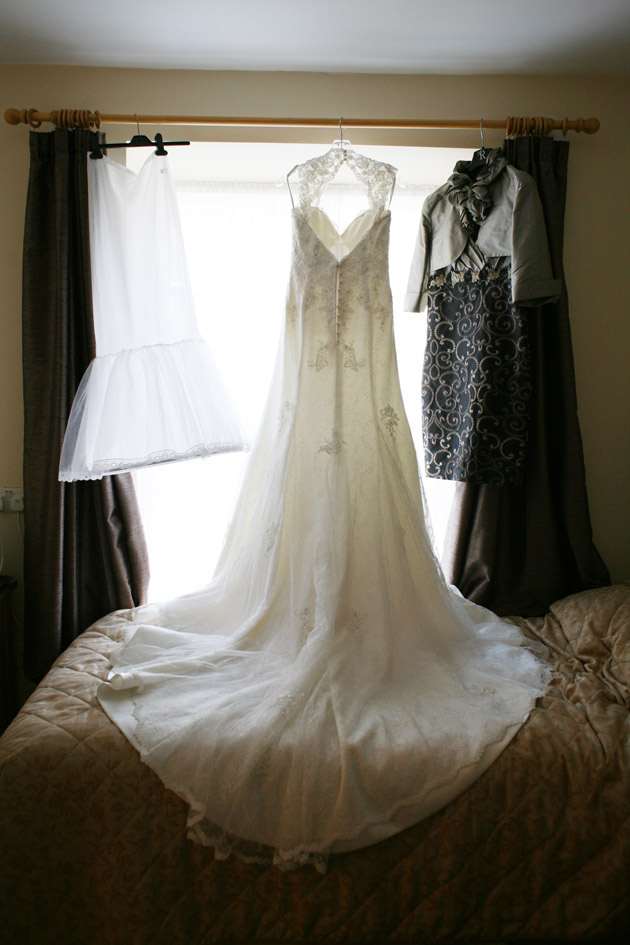 Bride's Gown on Hanger