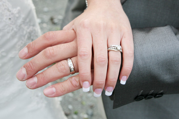 Bride and Groom Wedding Rings