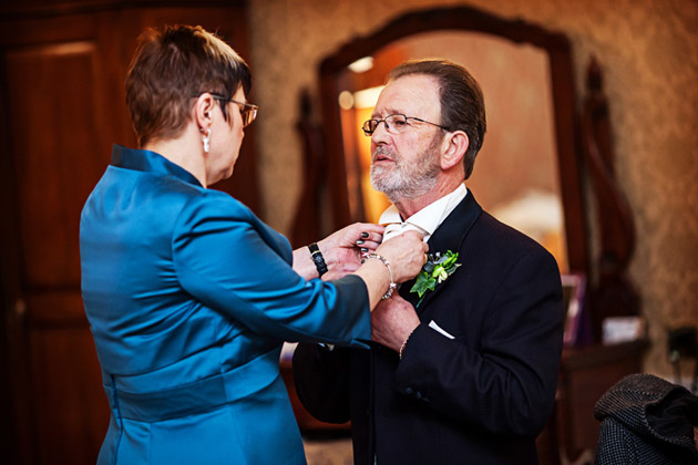 Father Of The Bride Getting Ready