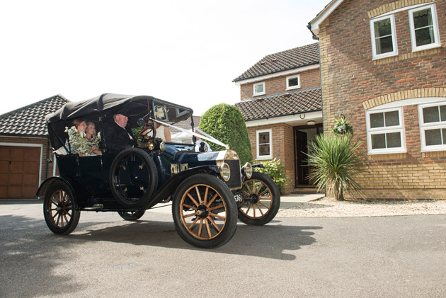 Vintage Bridal Car