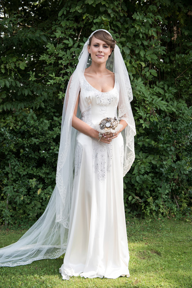 Bride Wearing Jenny Packham Dress