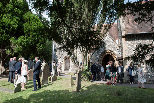 Wedding Guests at Ceremony Venue