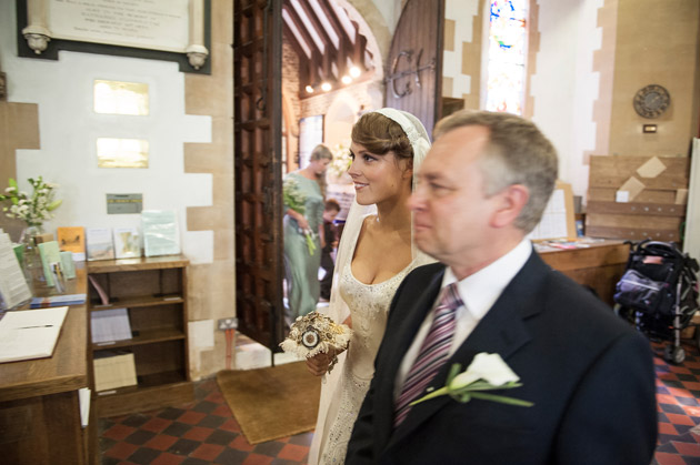 Bride Walking Down the Aisle With Dad