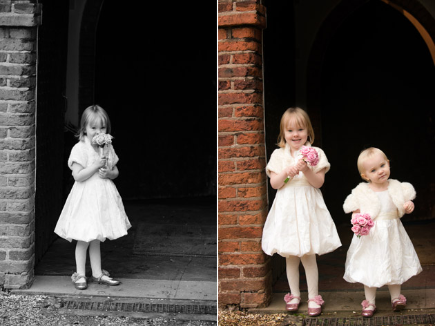 Flower Girls Before Ceremony