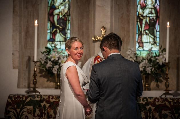 Bride and Groom at Ceremony