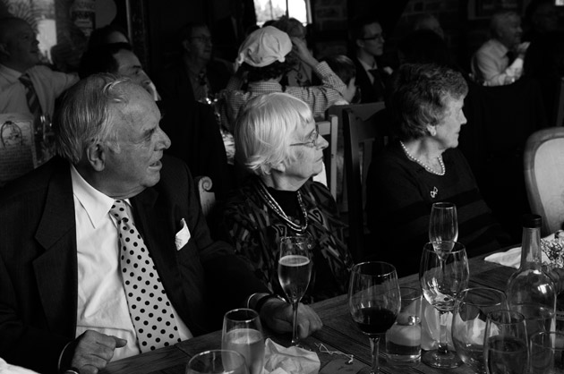 Wedding Guests Listening to Speeches