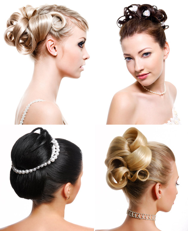 Ballerina Bun Bridal Wedding Hair Style