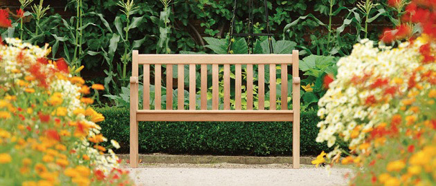 Carved Mahogany Bench