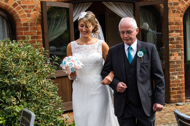  Bride and Father Going to Ceremony