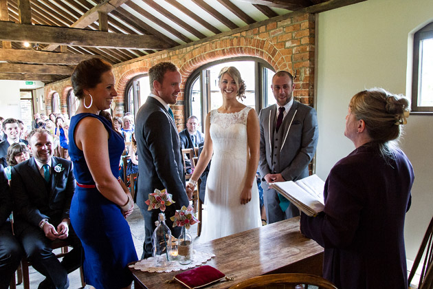 Bride and Groom Saying Vows