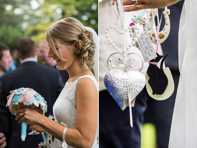 Bride with Bouquet Charms