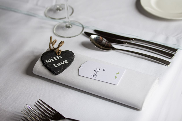 Bride's Heart Place Card