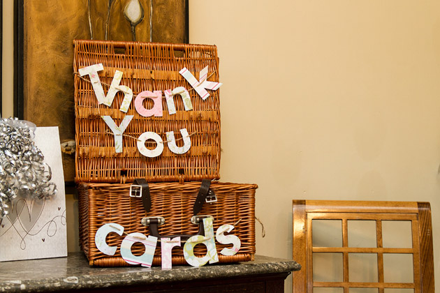 Wedding Thank You Cards Wicker Suitcase