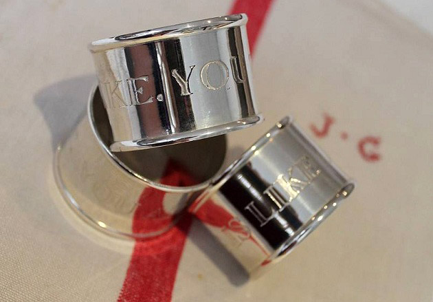 Engraved Napkin Rings