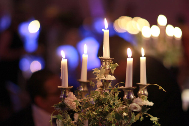 Candles at the Globe Theatre