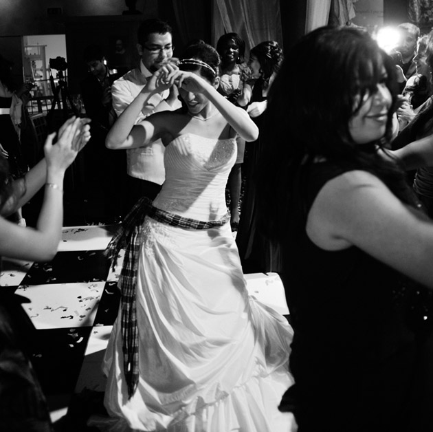 Bride and Groom Dancing