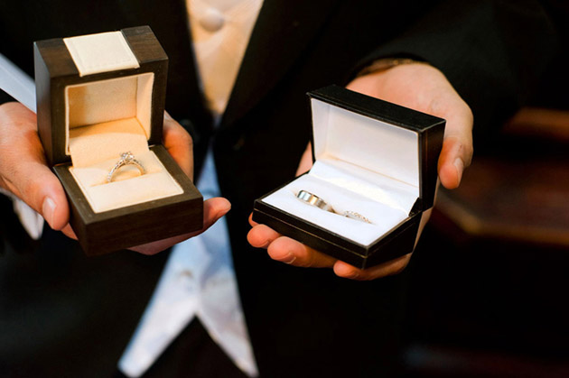 Groom With Wedding Rings