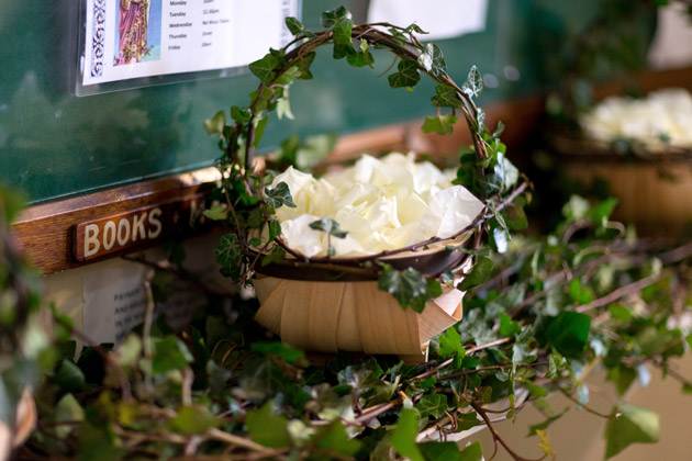 Basket With Confetti Petals