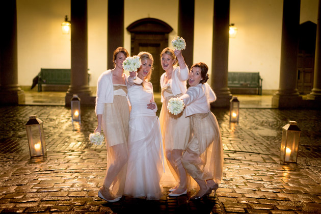 Bride and Bridesmaids