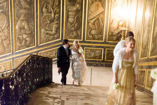 Bride and Groom at Reception Venue