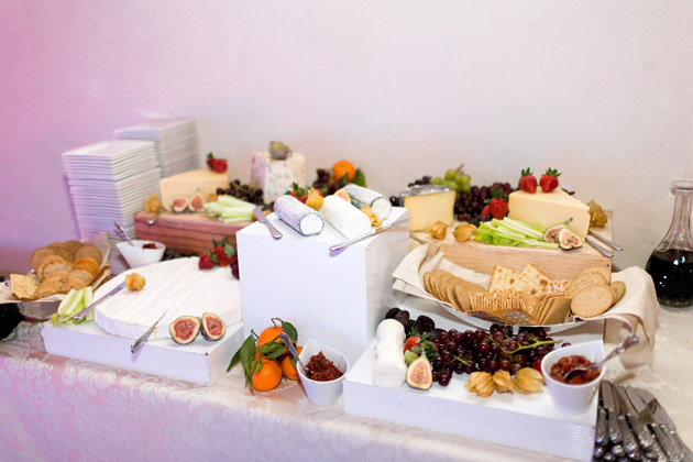 Cheese and Fruit Reception Buffet