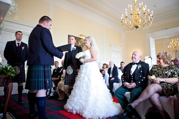 Bride and Groom Saying Vows