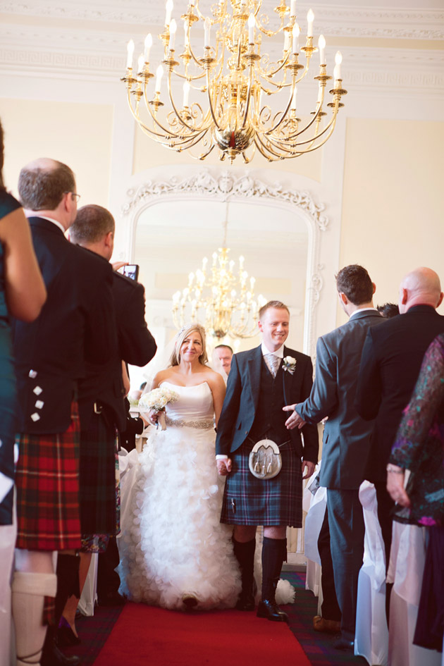 Newlyweds Leaving the Ceremony