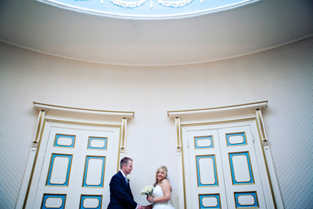 Bride and Groom at Reception