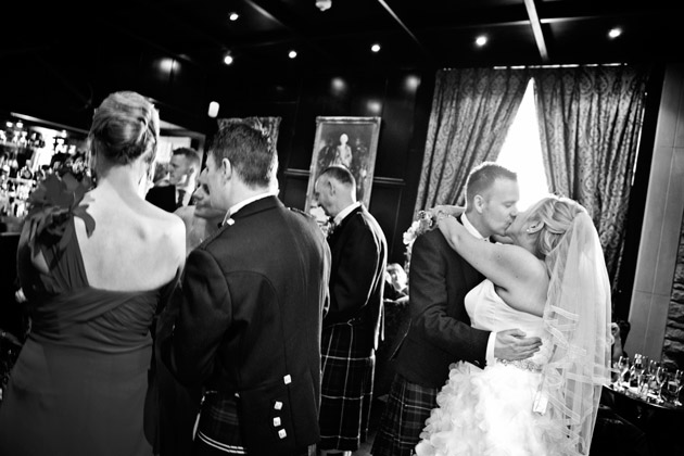 Bride and Groom at Reception