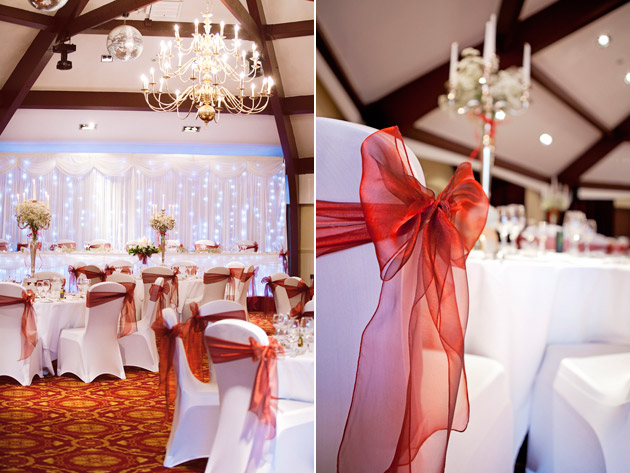 Reception Room and Orange Chair Sashes