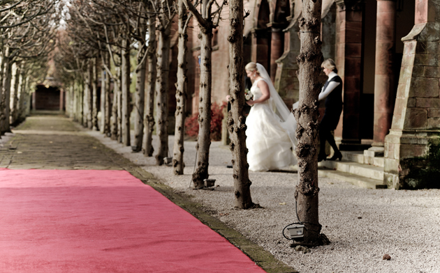 Bride Walking to Ceremony