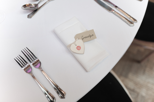 Heart Wedding Place Cards