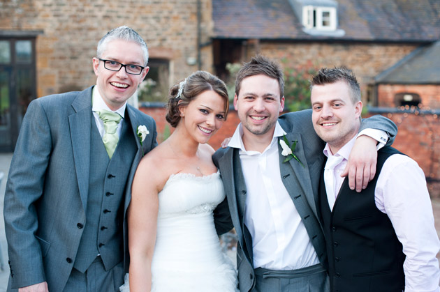 Newlyweds Mingle With Guests