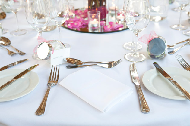 Wedding Reception at Dodmoor House Table Decor