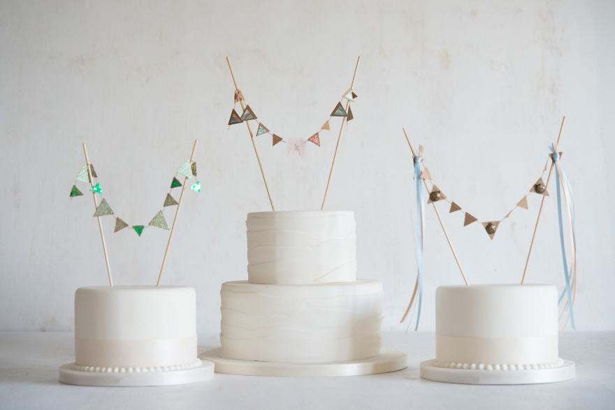 Mini Paper Bunting - DIY Cake Bunting - Mini Bunting for Cakes and Cupcakes - Wedding Bunting Ideas