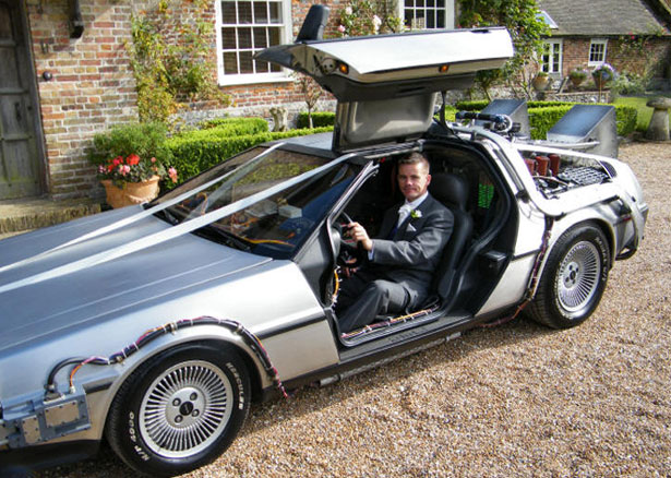 Delorean Wedding Car