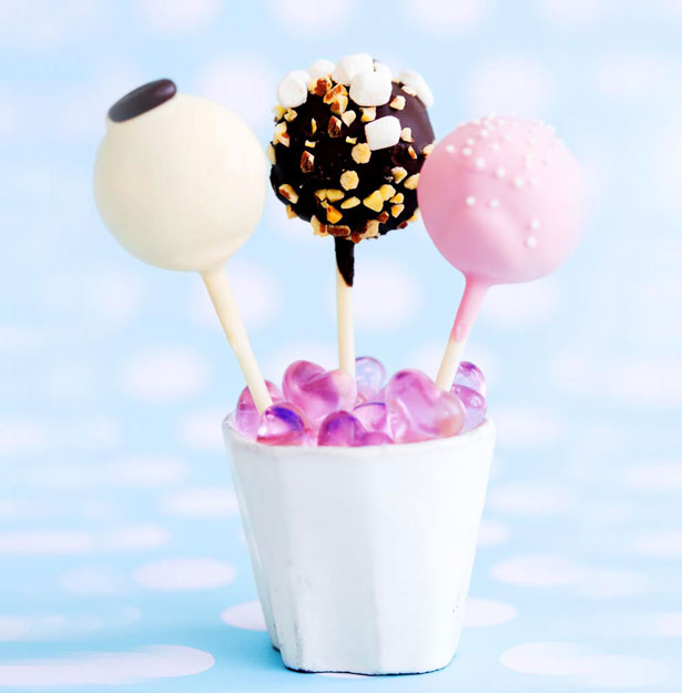 Decorated cake pops