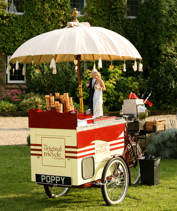 Wedding ice cream cart