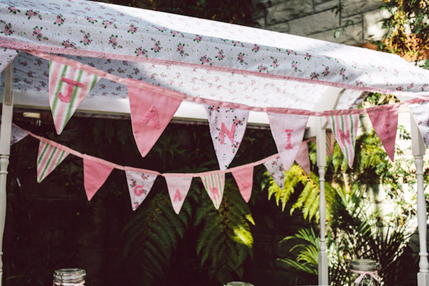 Personalised wedding bunting